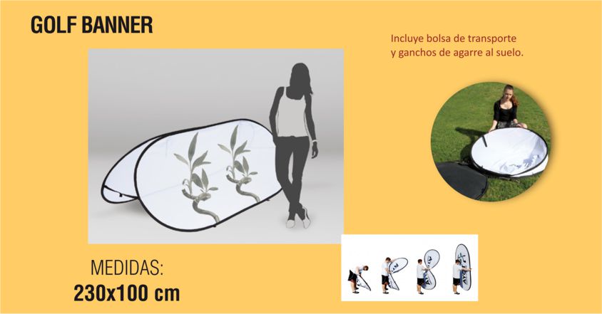 Pancarta horizontal, Golf banner